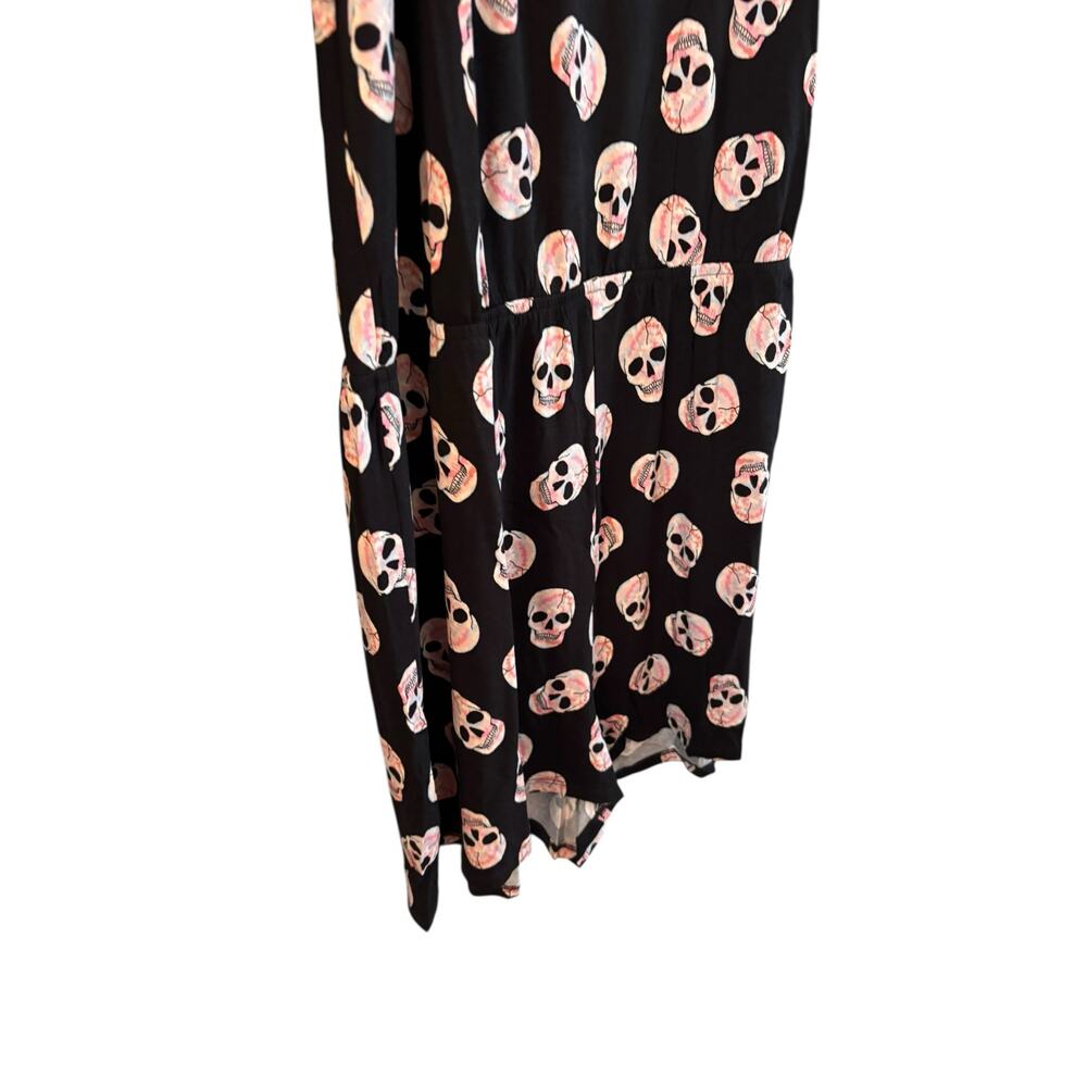 Torrid Supersoft Romper Skull Stretchy Black Tank Size 4X Sleep Lounge NWT - Picture 5 of 8
